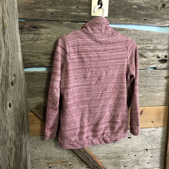 𝅺bench Size Small Pink Striped Cowl Neck Sweatshirt - Picture 3 of 5